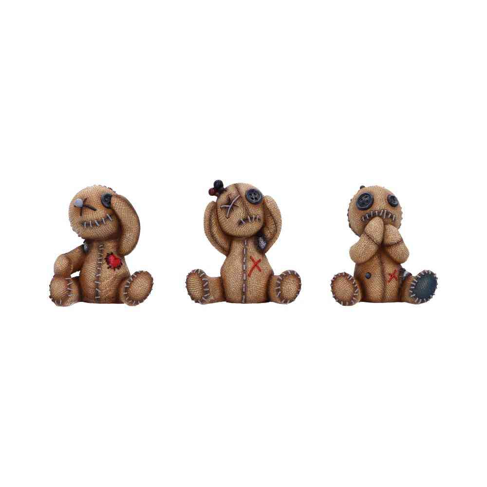 Nemesis Now - Three Wise Voodoo Dolls Figurines - Multicolore